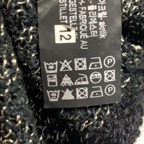 🌹NWT. Zara Black Knit Top/Sweater. Size S. - Picture 8 of 8